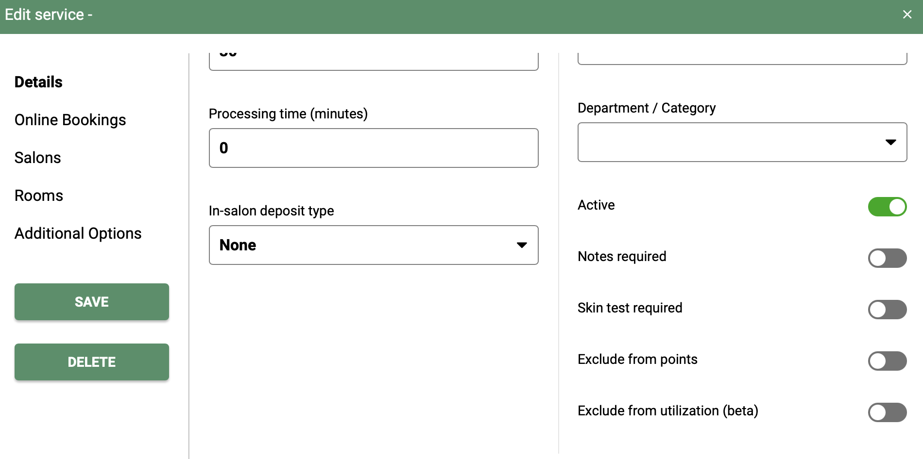 Creating a new service