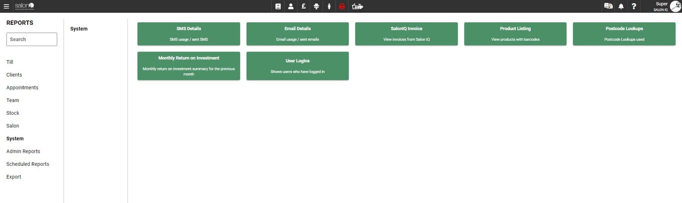 System Reports