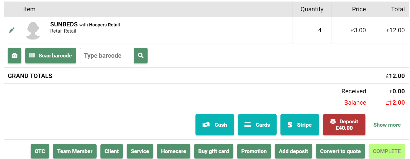 How to set up Sunbeds and Courses